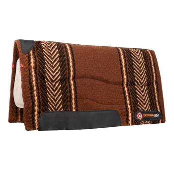 Matrix Woven Wool Back Pad - Brown Lamancha